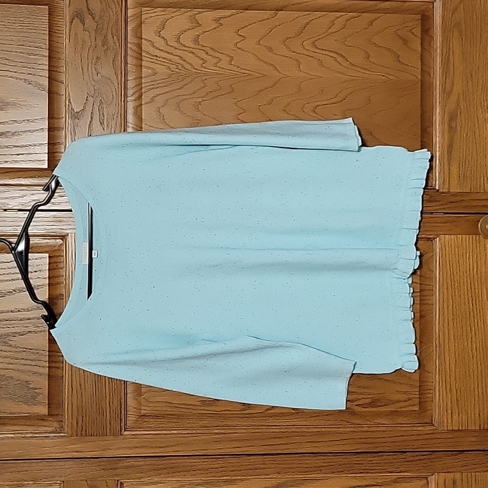 Aqua knit Talbots sweater